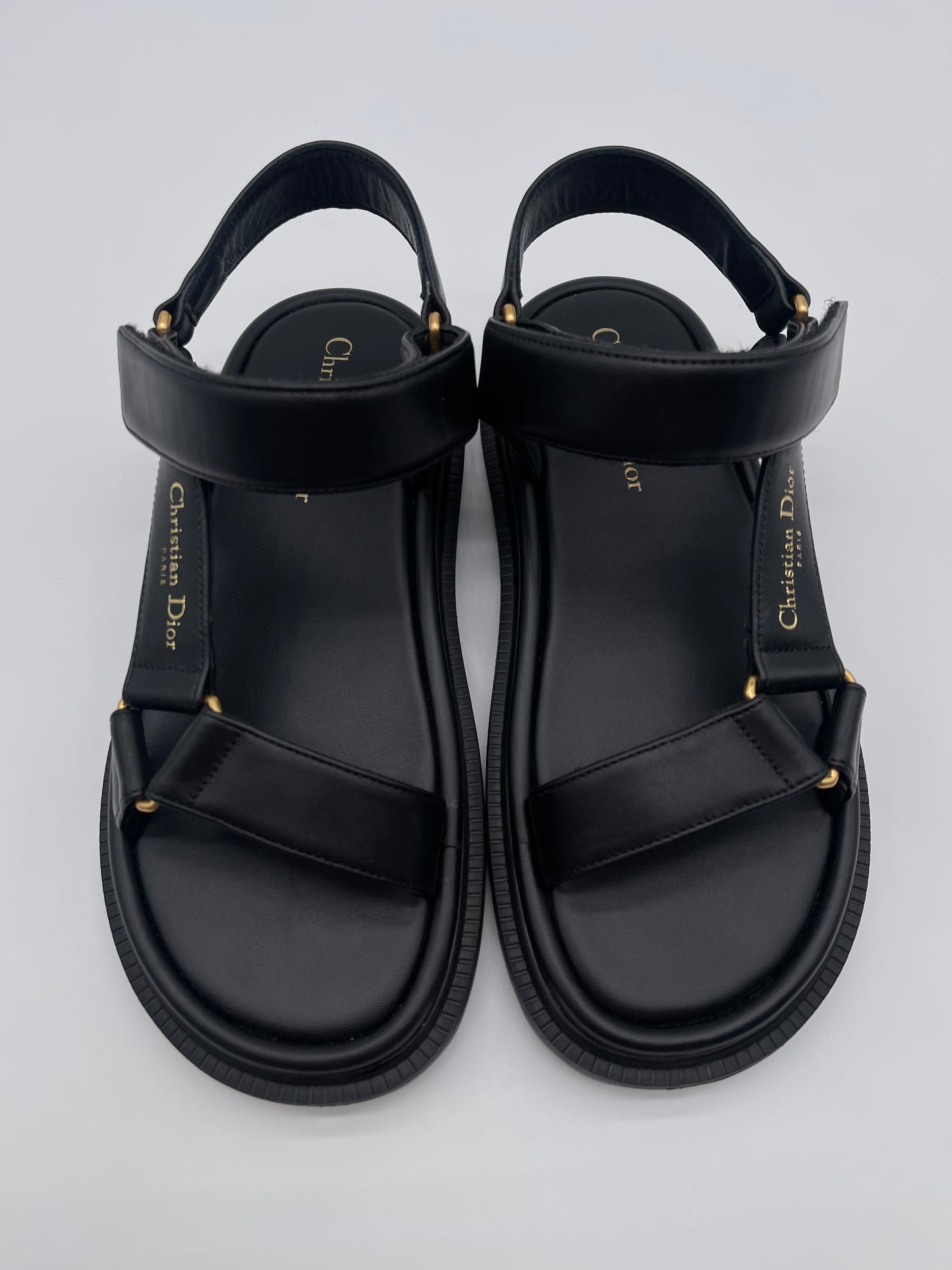 CHRISTIAN DIOR LEATHER GLADIATOR SANDALS SIZE 6.5