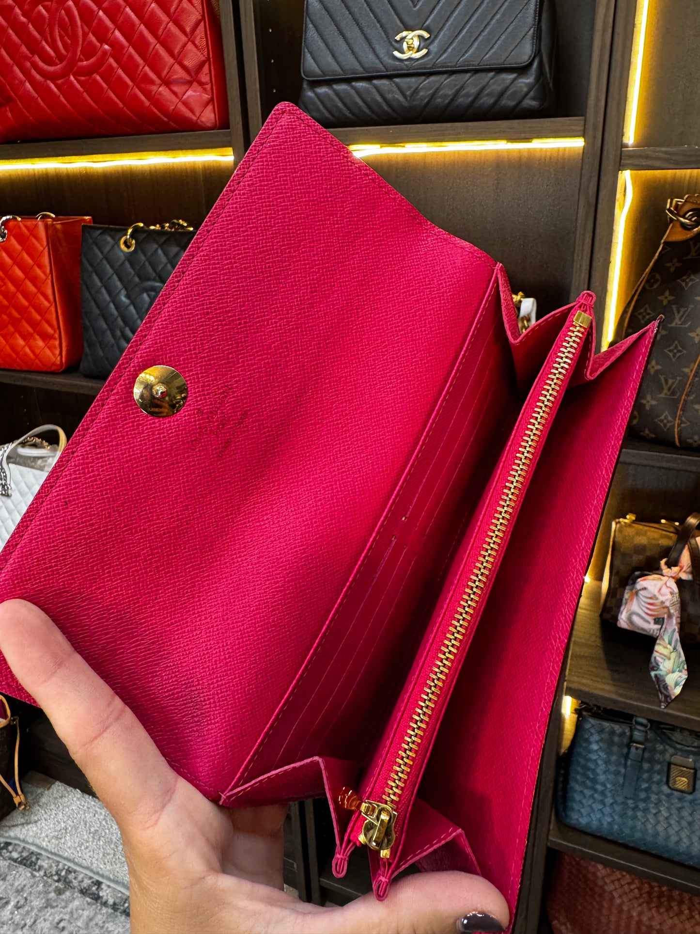 LOUIS VUITTON MURIKAMI WALLET BLACK MULTICOLOR