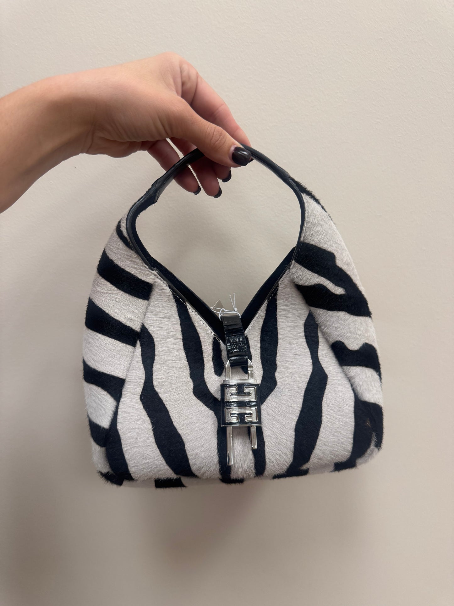 GIVENCHY SPECIAL EDITION ZEBRA PRINT TOP HANDLE BAG