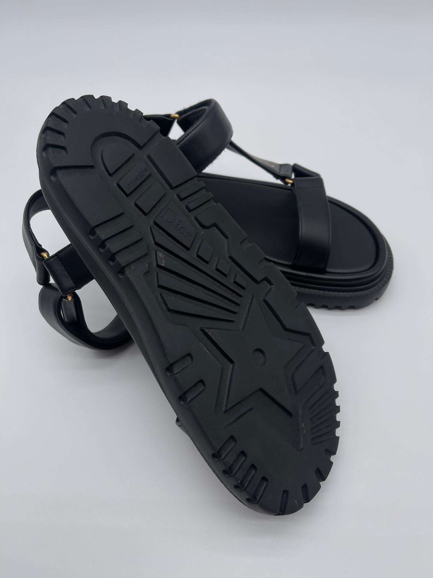 CHRISTIAN DIOR LEATHER GLADIATOR SANDALS SIZE 6.5