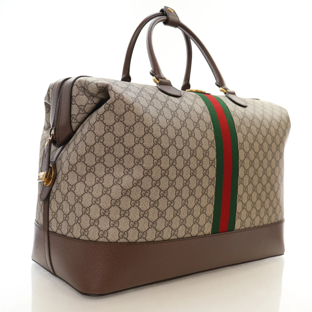 Gucci Medium GG Canvas Carry On Duffle Bag