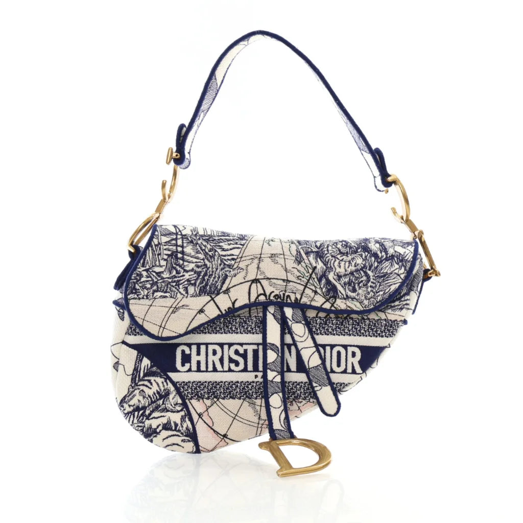Dior Medium Around the World Saddle Bag