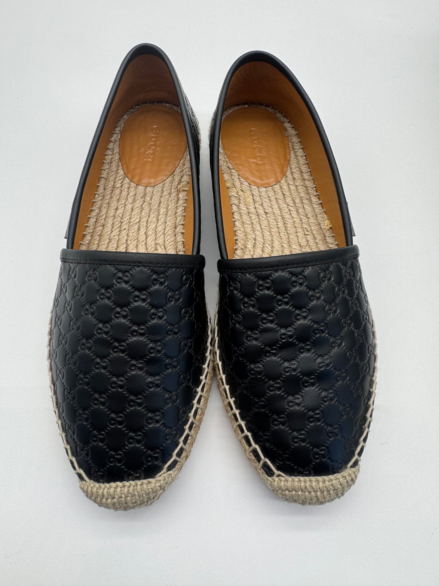 GUCCI MONOGRAM CANVAS ESPADRILLES (UNISEX) Size 6