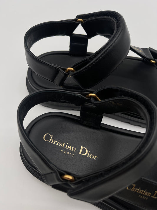 CHRISTIAN DIOR LEATHER GLADIATOR SANDALS SIZE 6.5