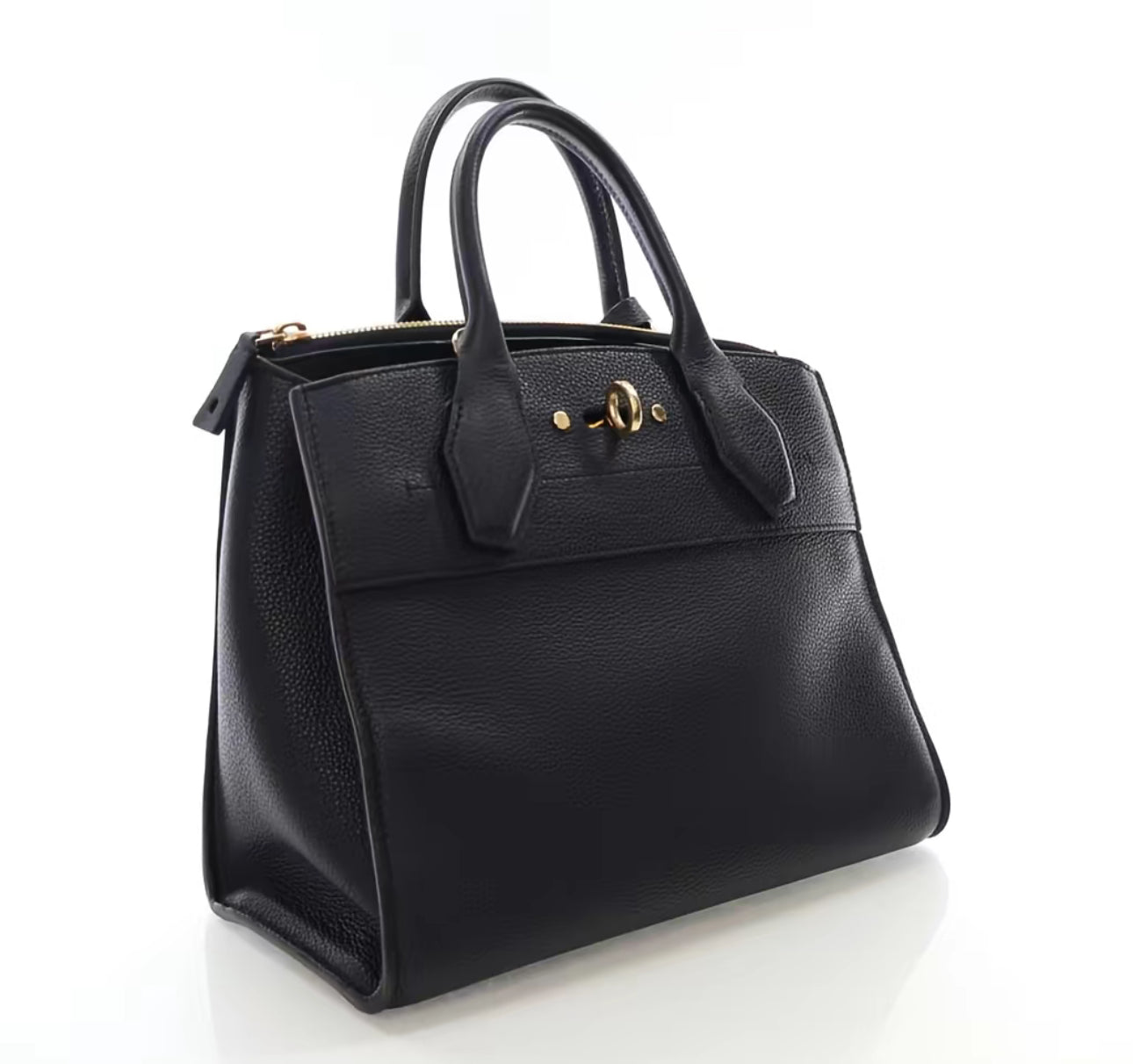 LOUIS VUITTON BLACK STEAMER BAG