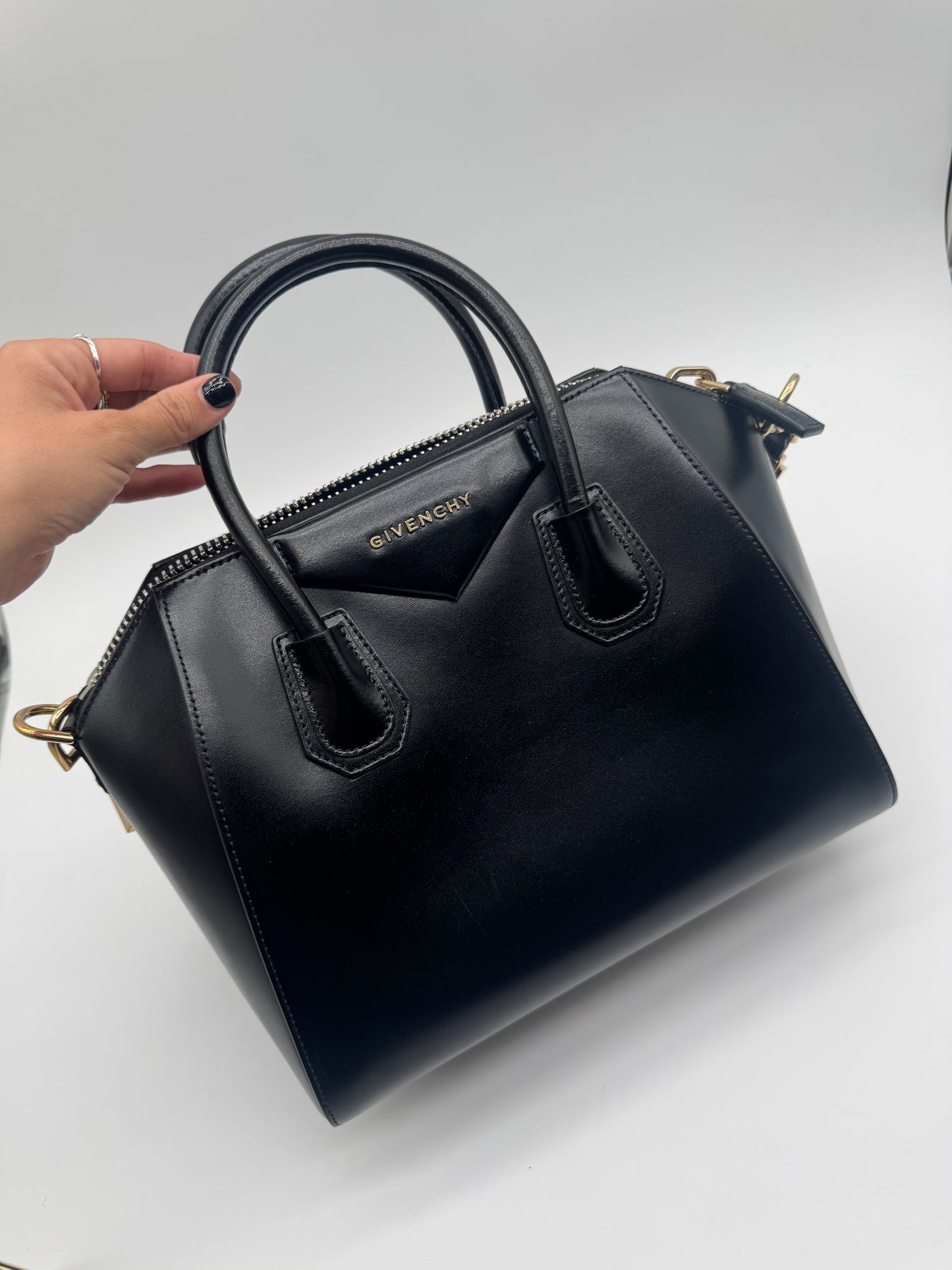 GIVENCHY ANTIGONA SMALL LAMBSKIN TOTE