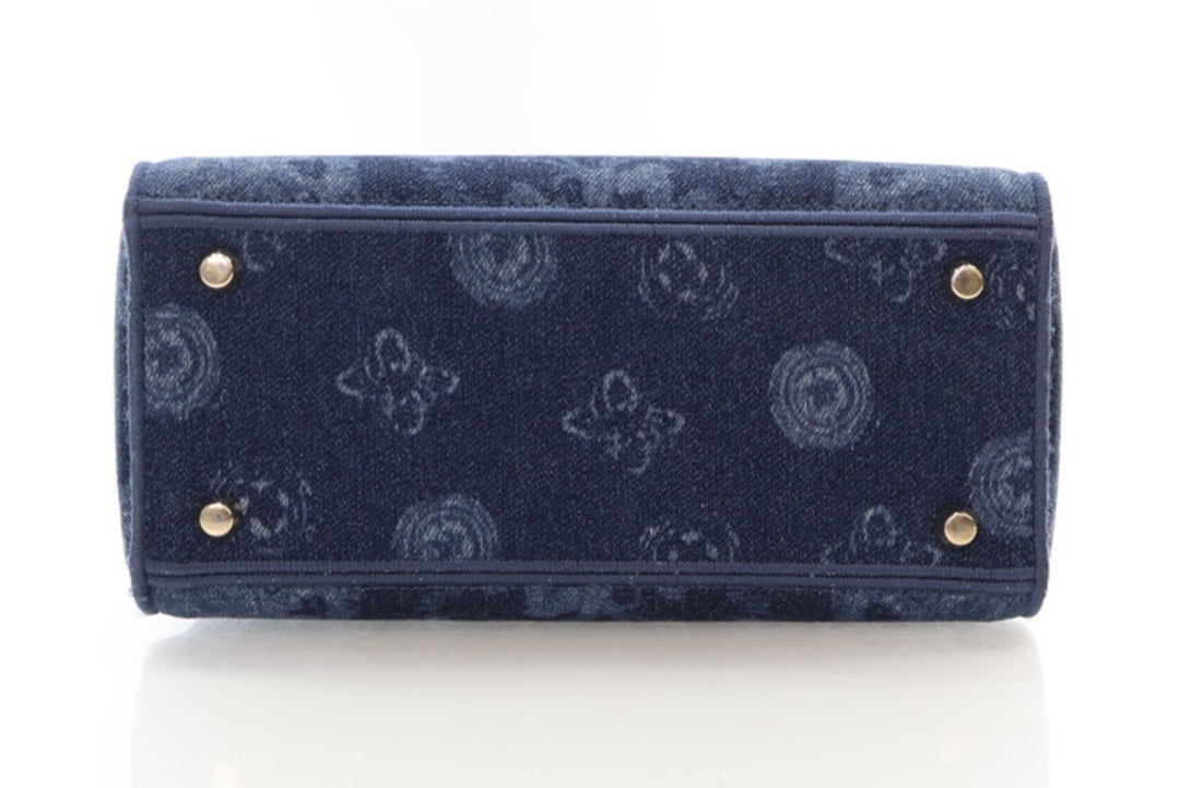 DIOR MEDIUM DENIUM FLORAL LADY D-LITE