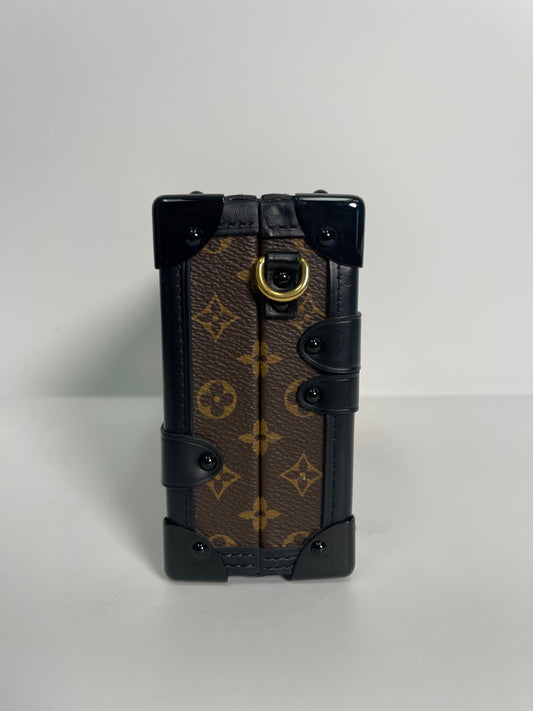 LOUIS VUITTON PETITE MALLE TRUNK CHIPPED FULL SET