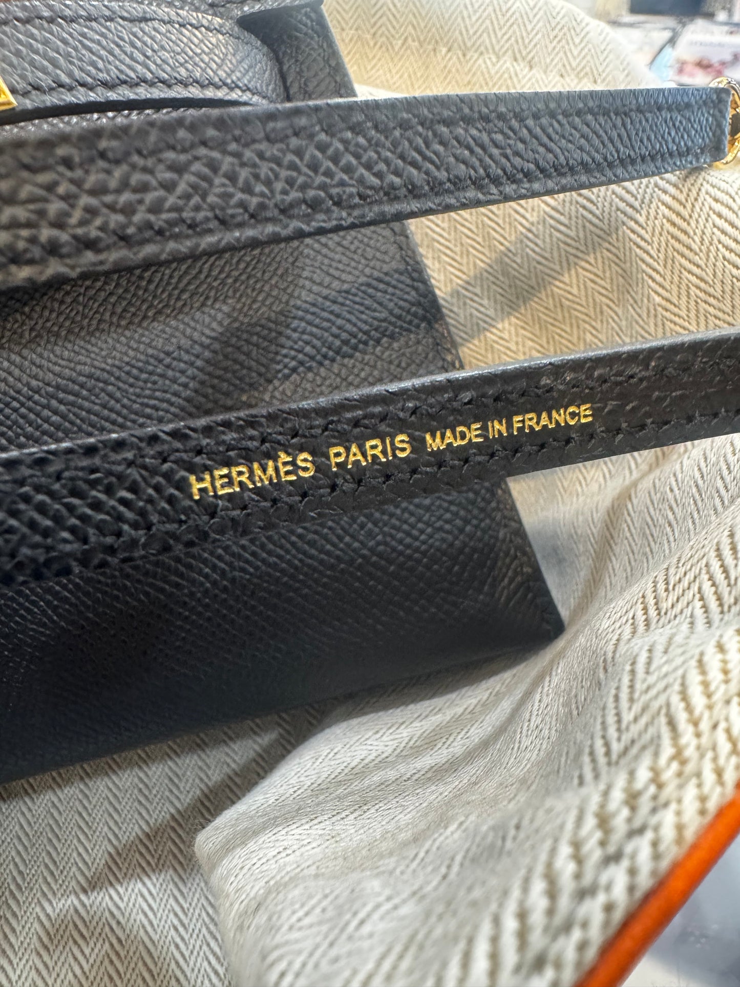 HERMES MINI EPSOM KELLY SELLIER ll 20 CALF LEATHER SATCHEL