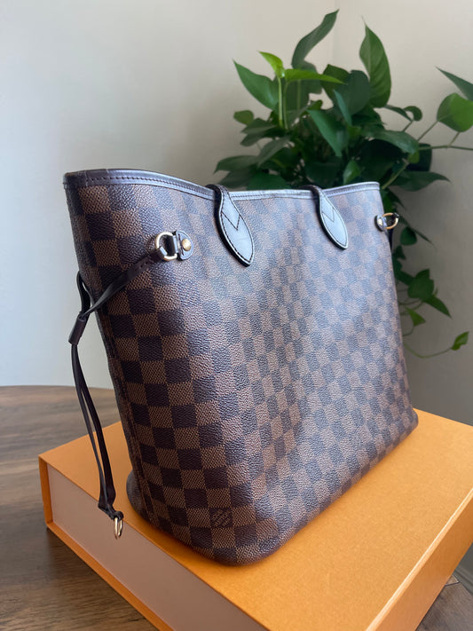 LV DAMIER EBENE PINK INTERIOR WITHOUT POUCH PRE-OWED
