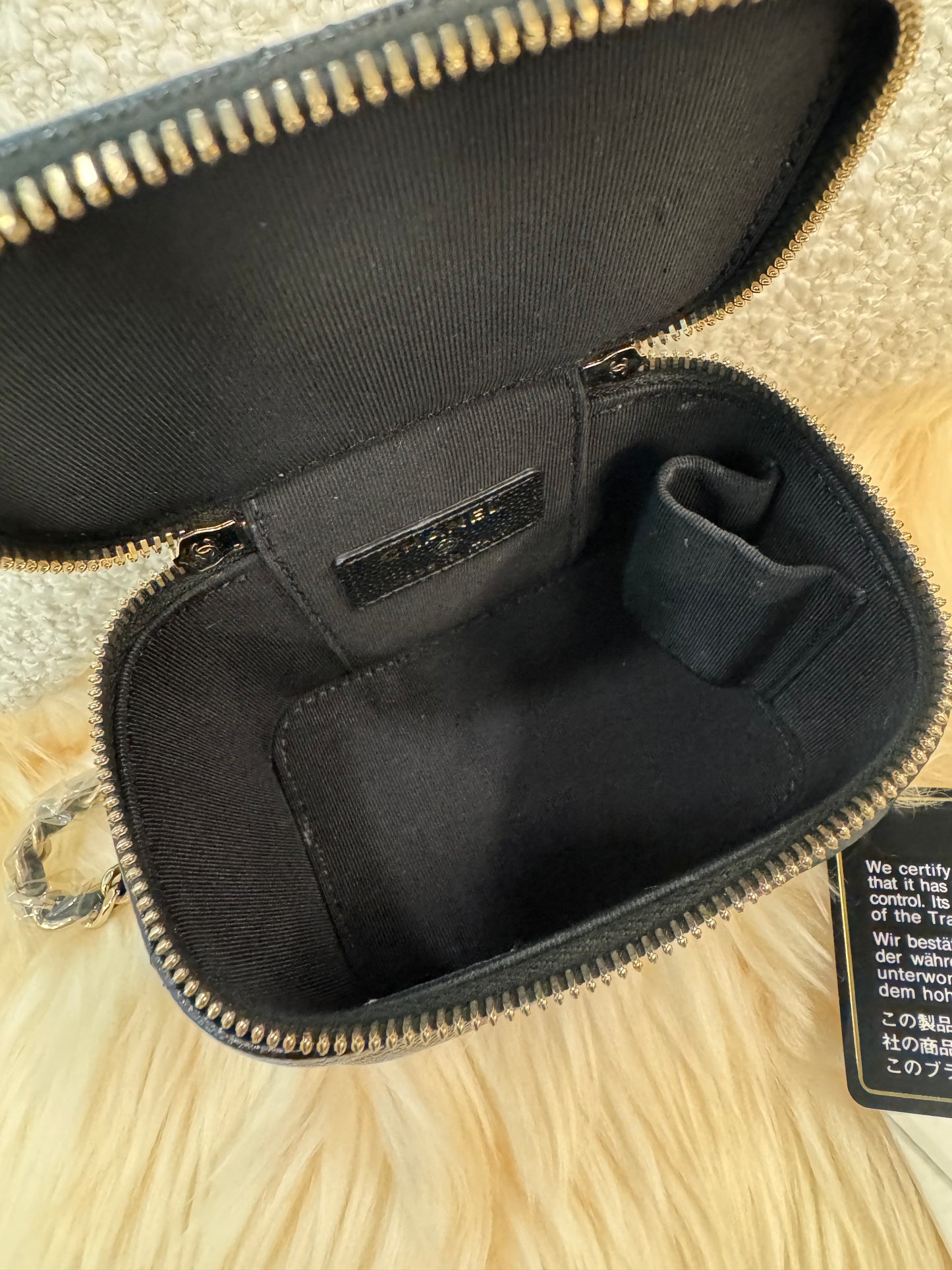 Chanel Black Mini Vanity Top Handle