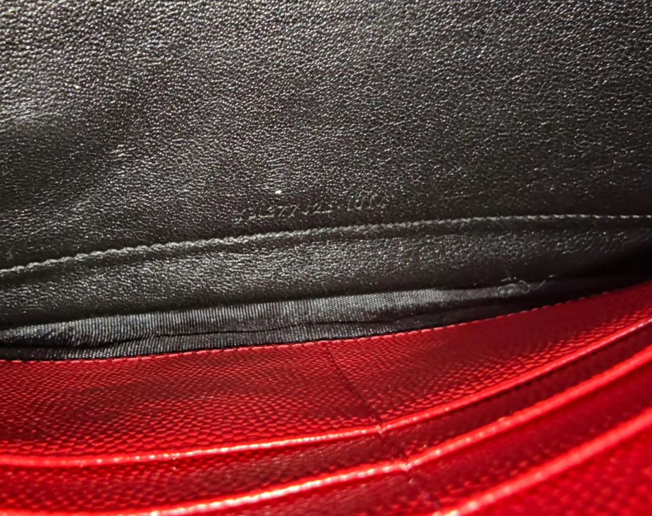 YSL ENVELOPE CROSSBODY RED WITH GOLD CHAIN