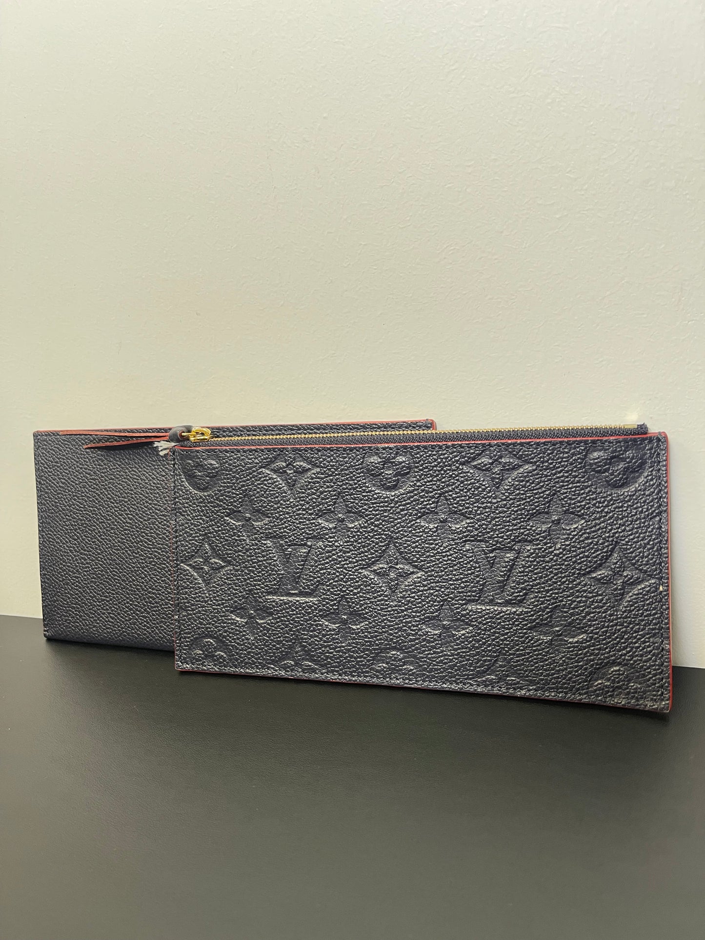 LOUIS VUITTON FELICIE INSERTS NAVY BLUE AND RED