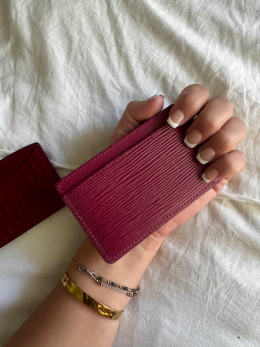 LOUIS VUITTON UNISEX EPI LEATHER CARD HOLDER