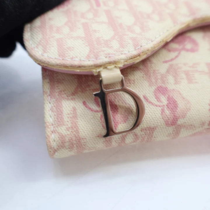 CHRISTIAN DIOR PINK KEY HOLDER
