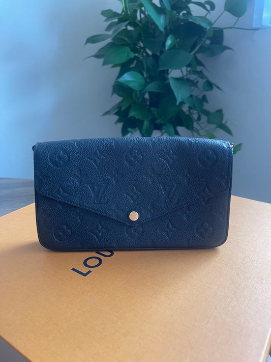 BLACK LOUIS VUITTON FELICIE ONE MISSING INSERT