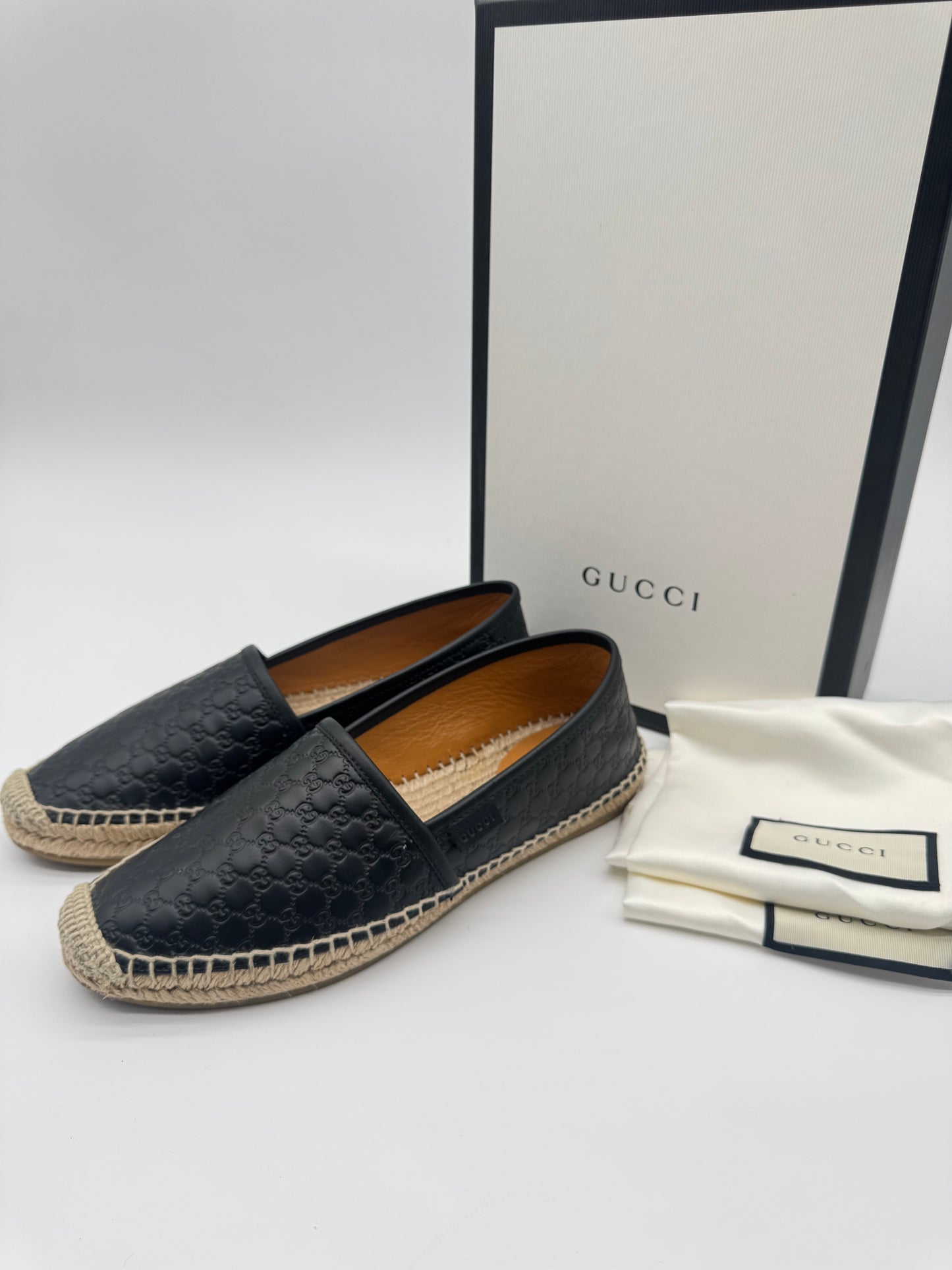 GUCCI MONOGRAM CANVAS ESPADRILLES (UNISEX) Size 6