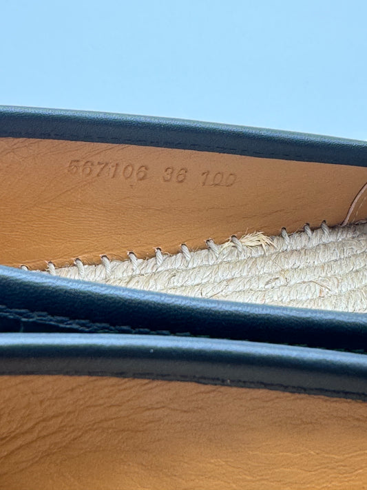 GUCCI MONOGRAM CANVAS ESPADRILLES (UNISEX) Size 6