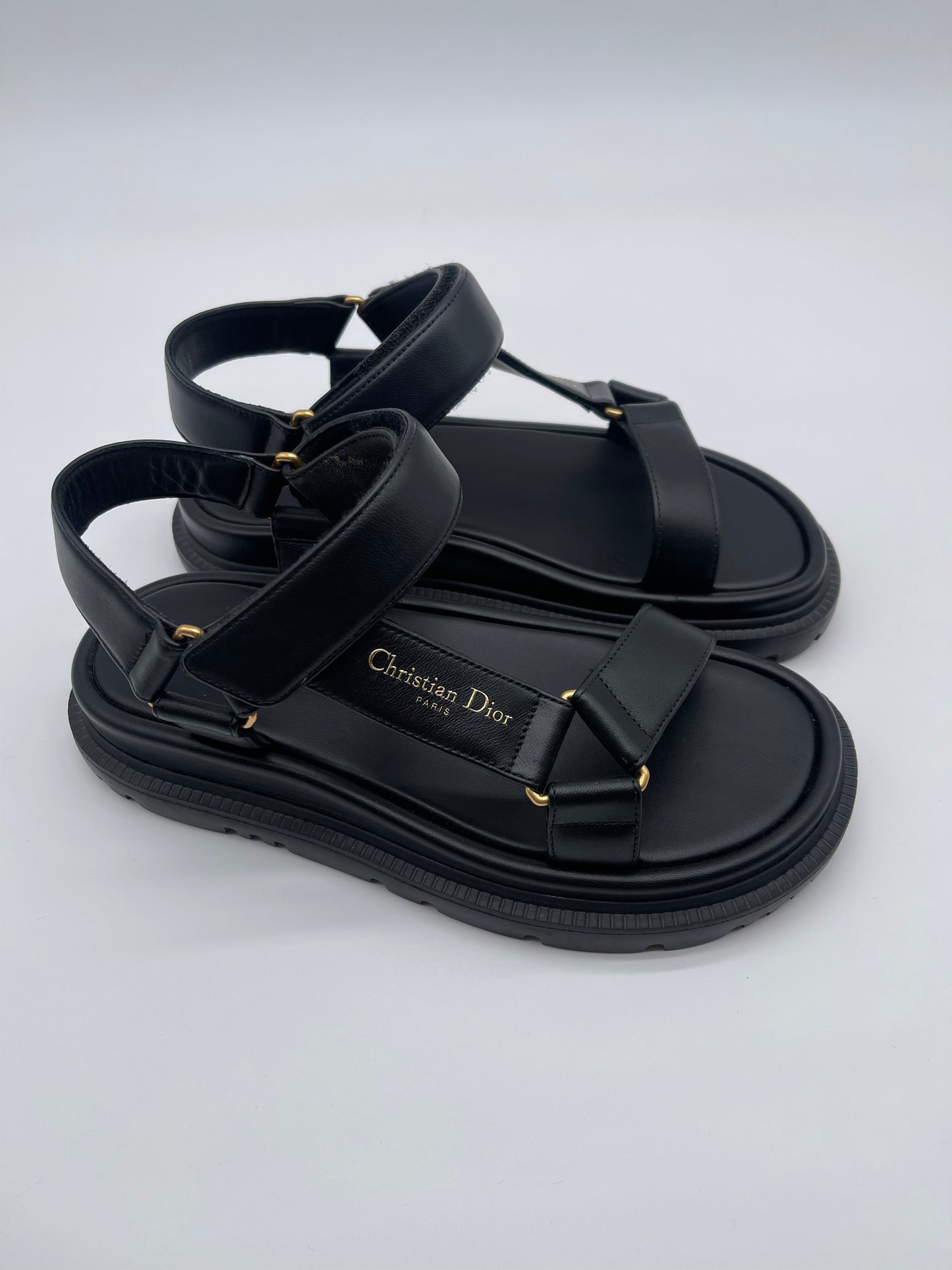 CHRISTIAN DIOR LEATHER GLADIATOR SANDALS SIZE 6.5