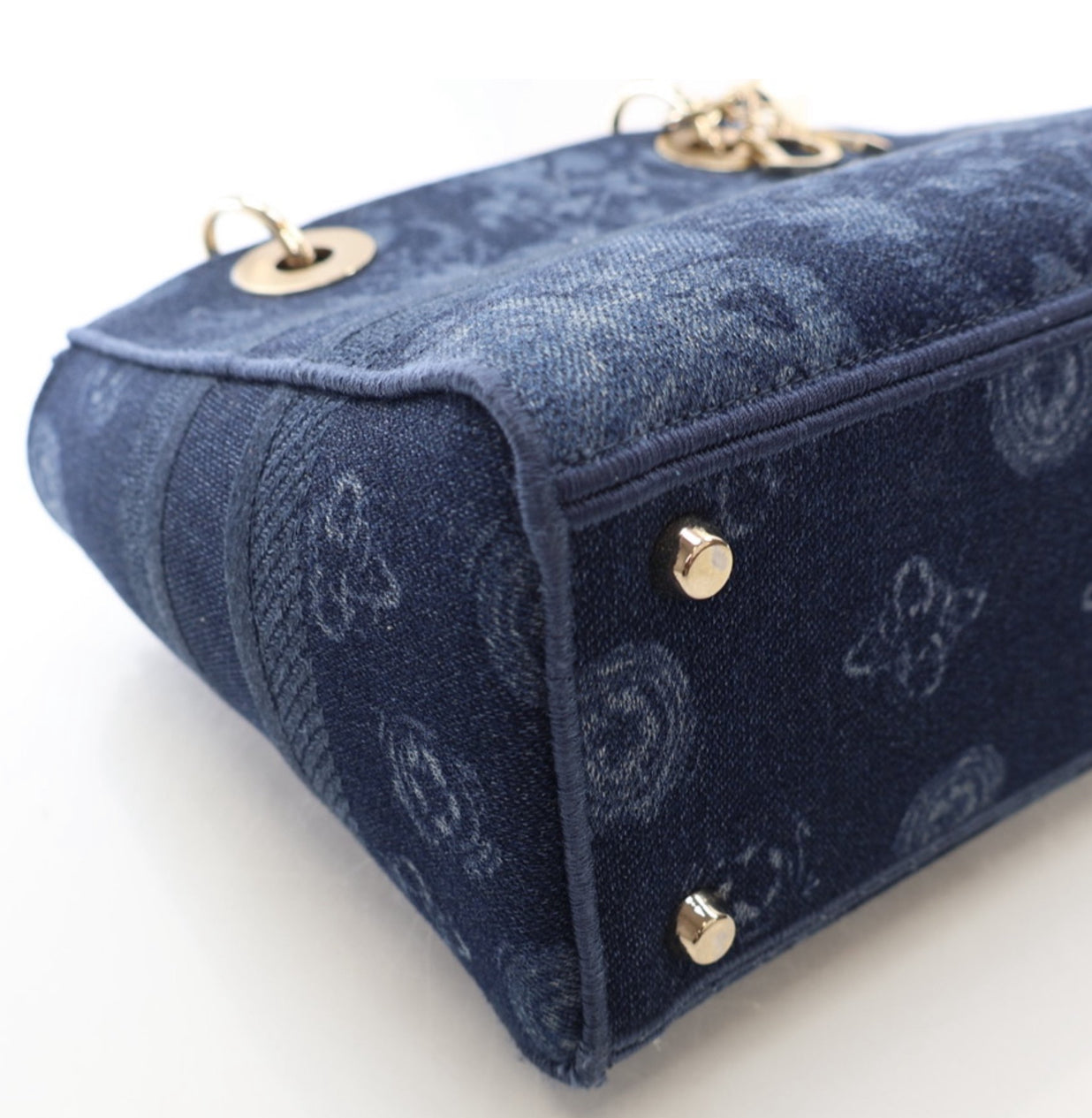 DIOR MEDIUM DENIUM FLORAL LADY D-LITE