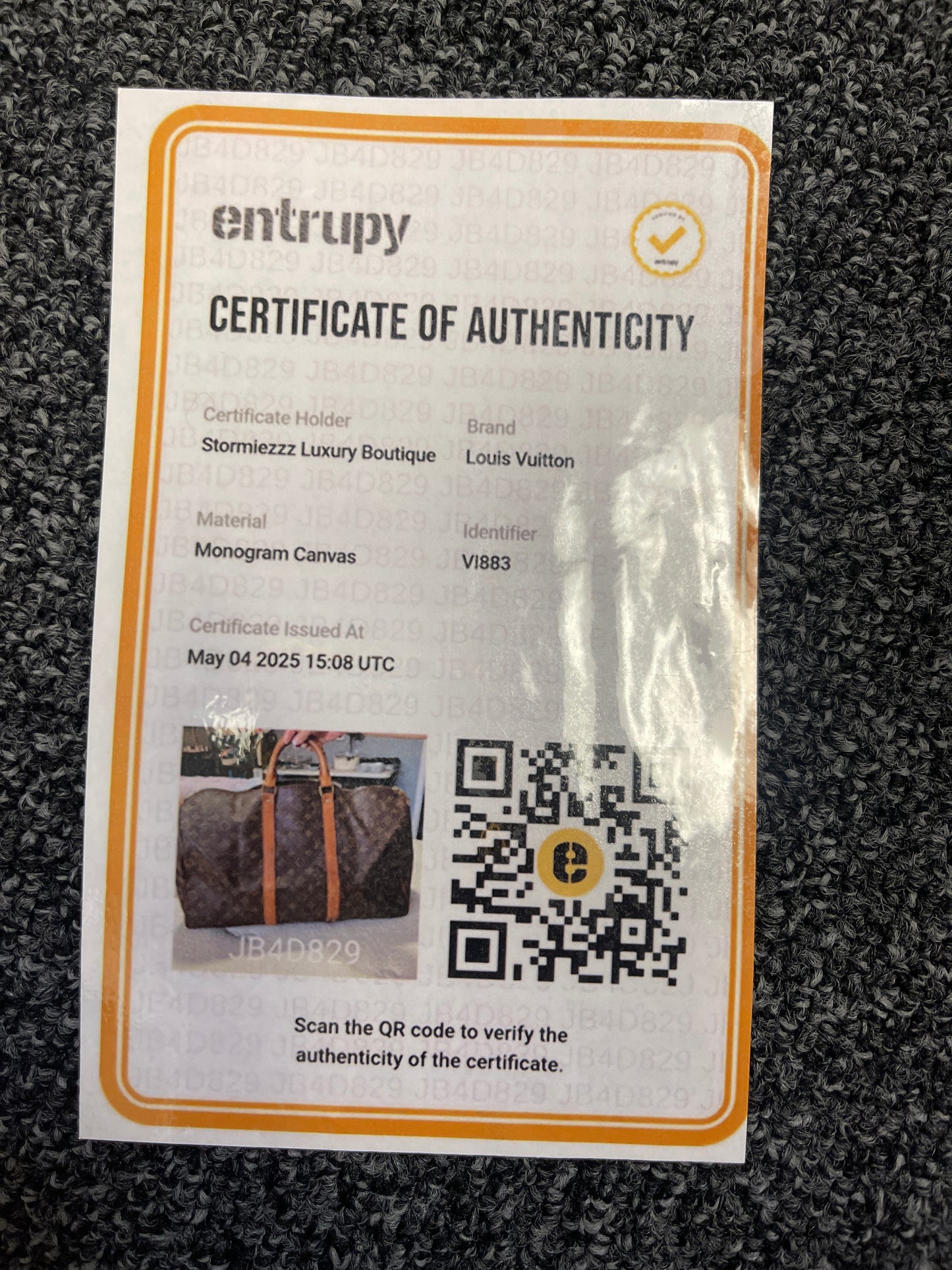 VINTAGE KEEPALL 50 BANDO WITH STRAP