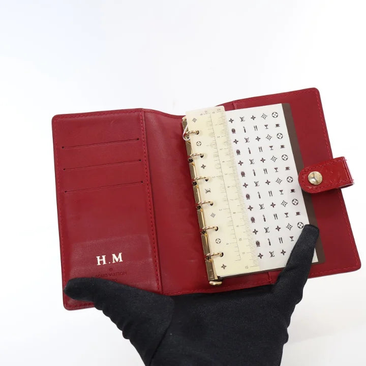 LOUIS VUITTON PM VERNISE AGENDA RED