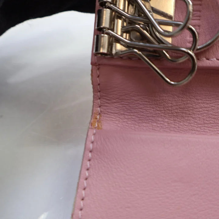 CHRISTIAN DIOR PINK KEY HOLDER