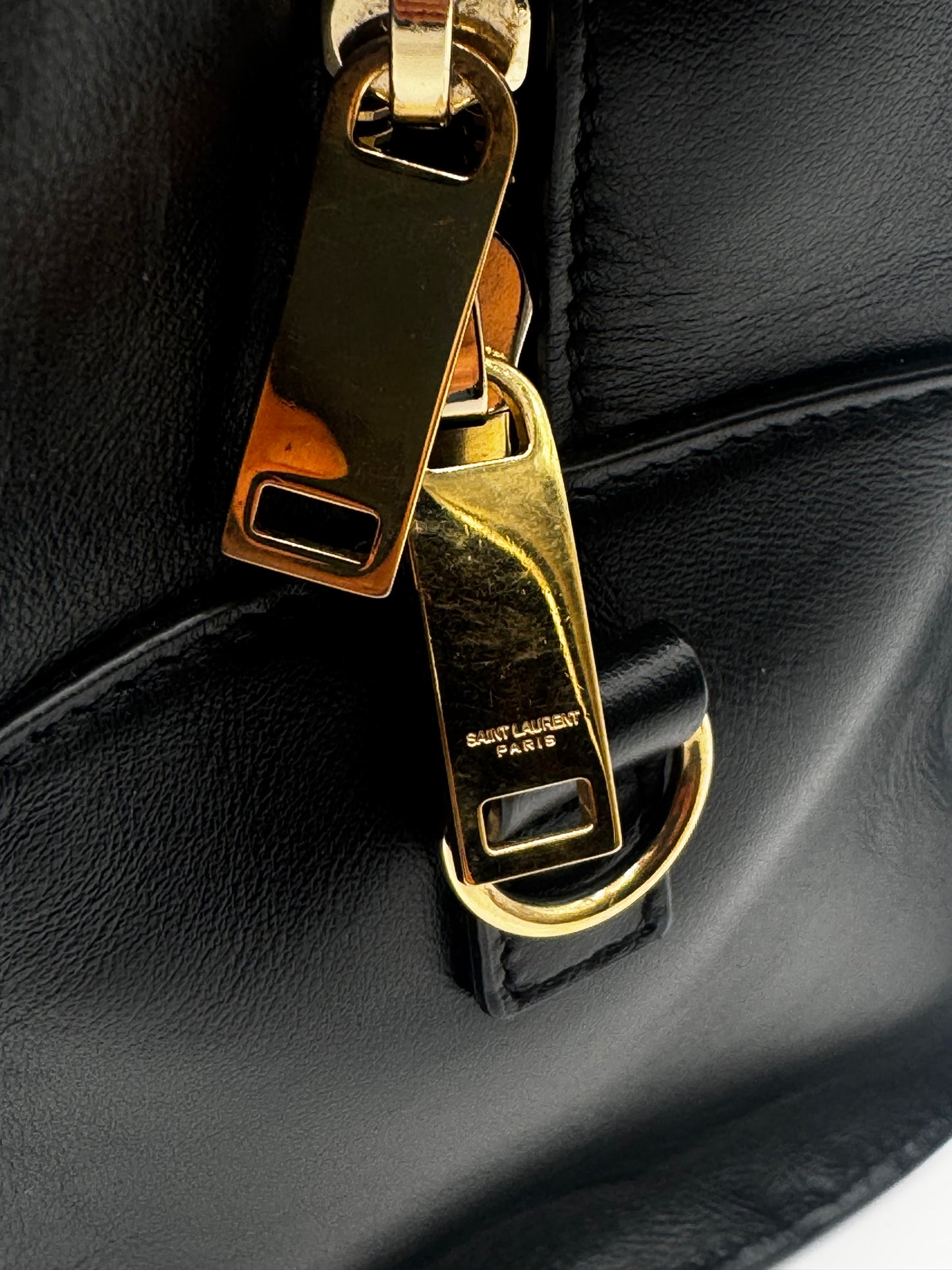 BLACK YSL SATCHEL BAG WITH CROSSBODY STRAP