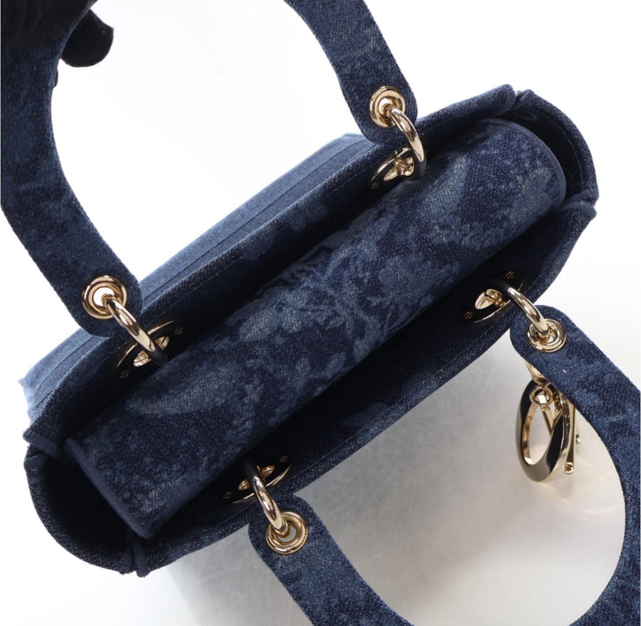 DIOR MEDIUM DENIUM FLORAL LADY D-LITE
