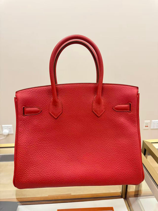 Hermes Birkin 30 Rouge Pivoine
