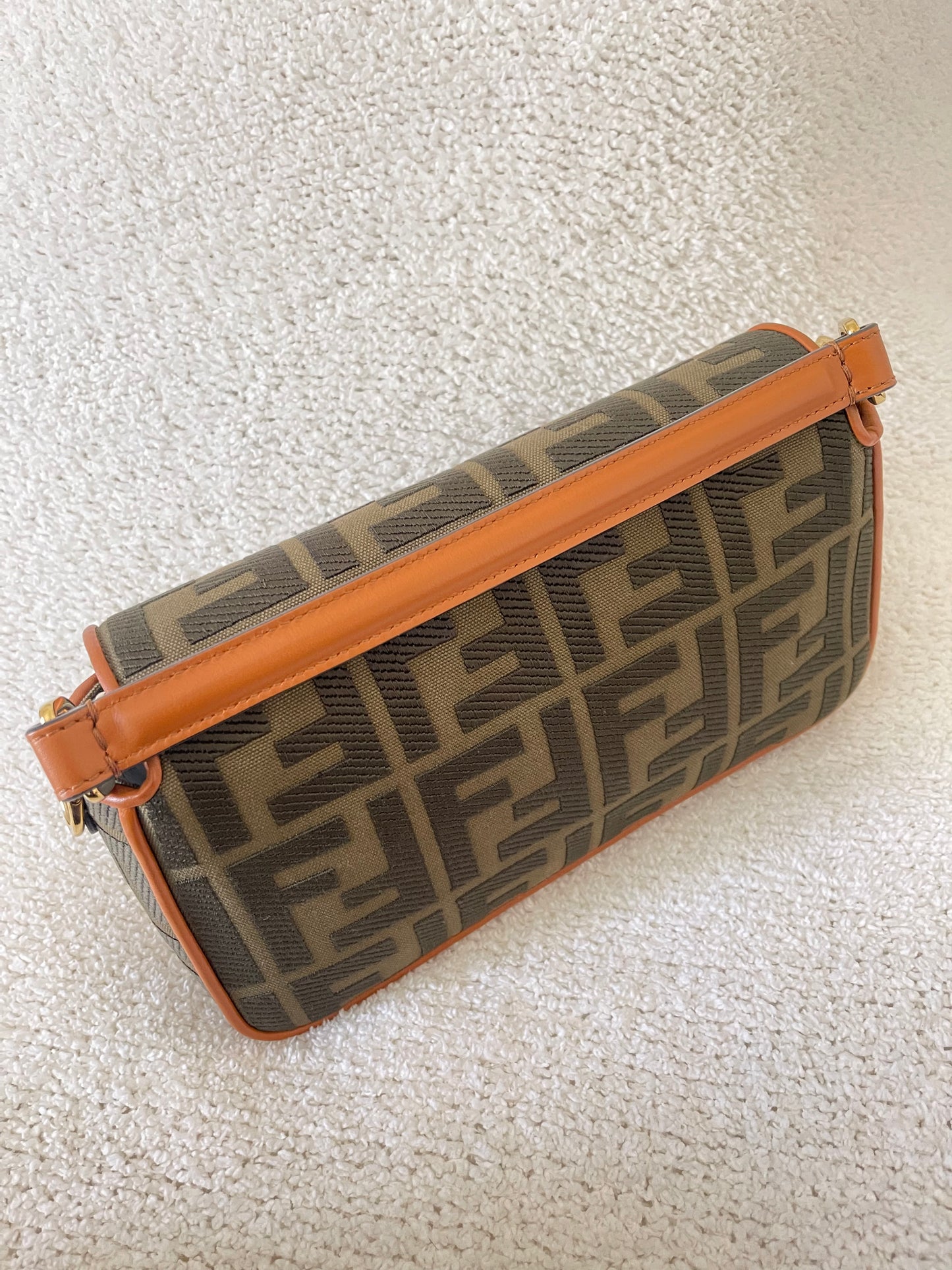 FENDI ZUCCA GREEN BAGUETTE