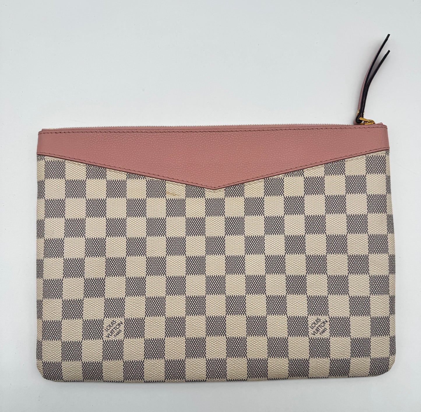 LOUIS VUITTON TOILETRY POUCH AZUR DAMIER PINK INTERIOR