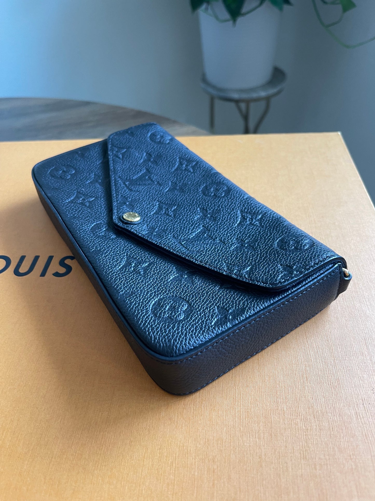BLACK LOUIS VUITTON FELICIE ONE MISSING INSERT
