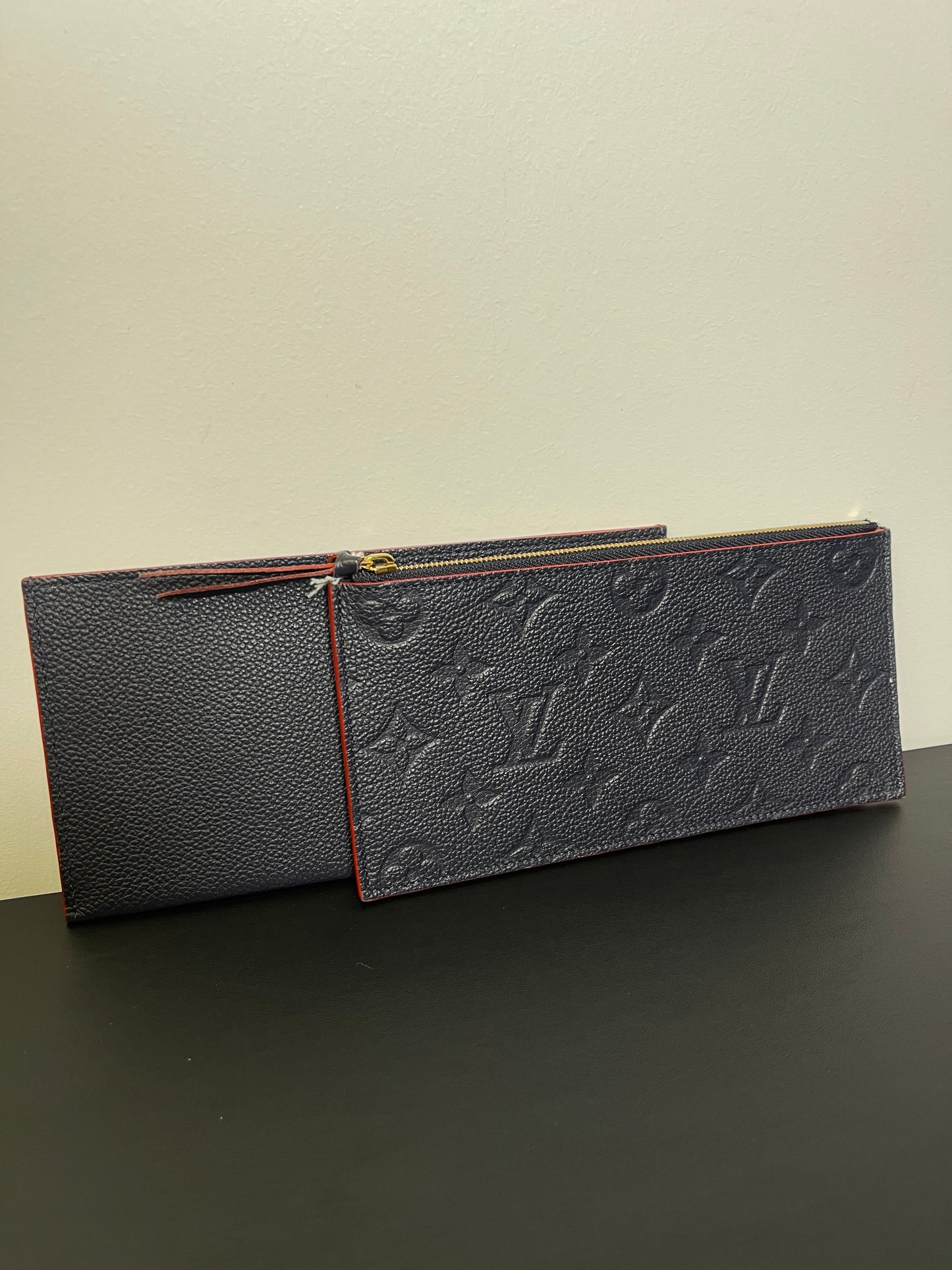 LOUIS VUITTON FELICIE INSERTS NAVY BLUE AND RED