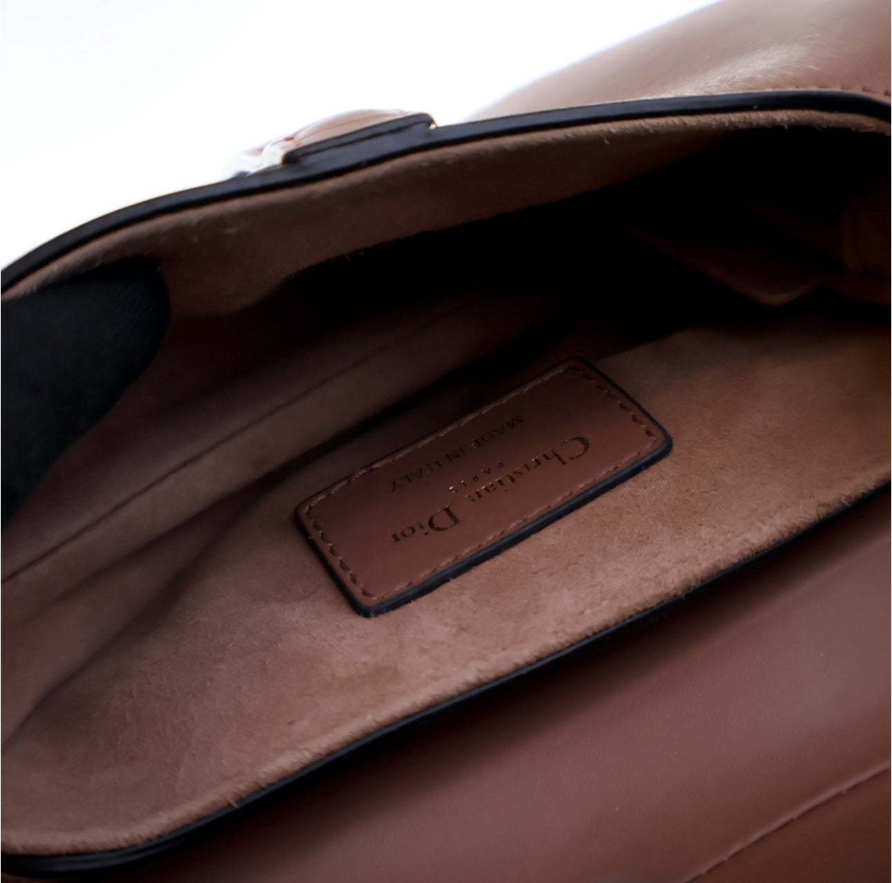 DIOR MINI CALFSKIN SADDLEBAG WITH STRAP