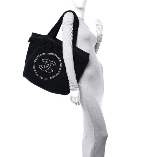 CHANEL BEACH TOWEL, TOTE & CLUTCH