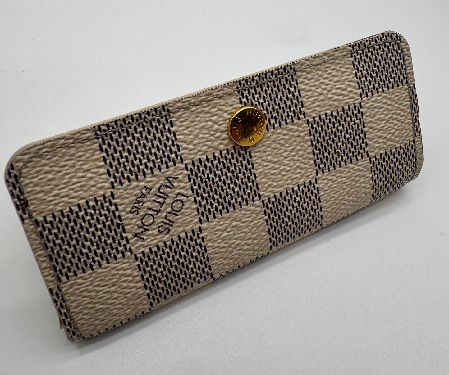 LOUIS VUITTON DAMIER AZUR KEY PUNCH 4 RINGS