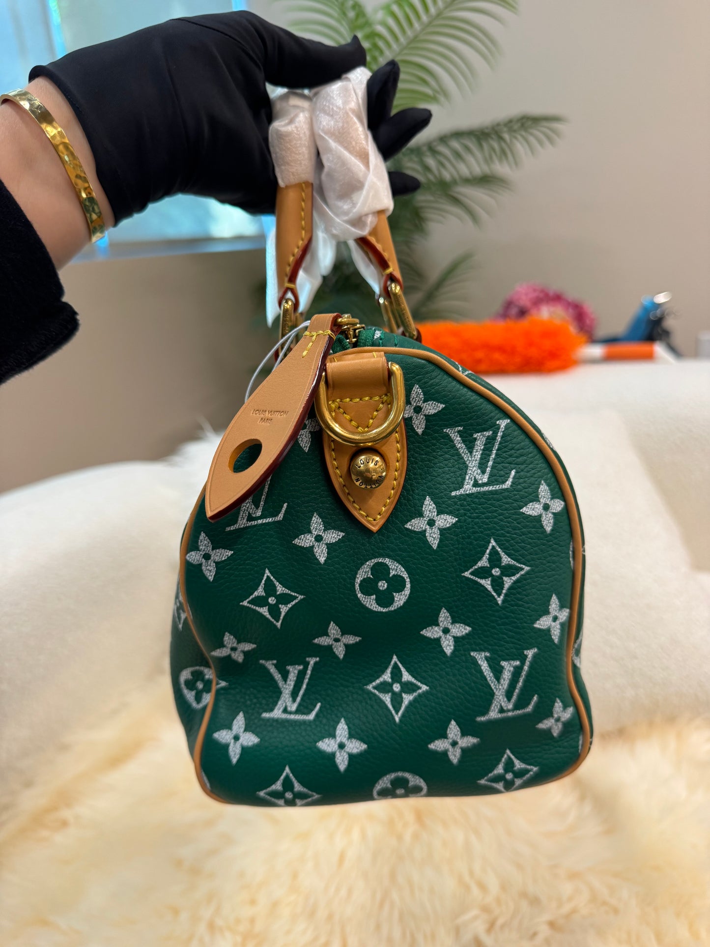 Louis Vuitton Speedy 25 Green P9
