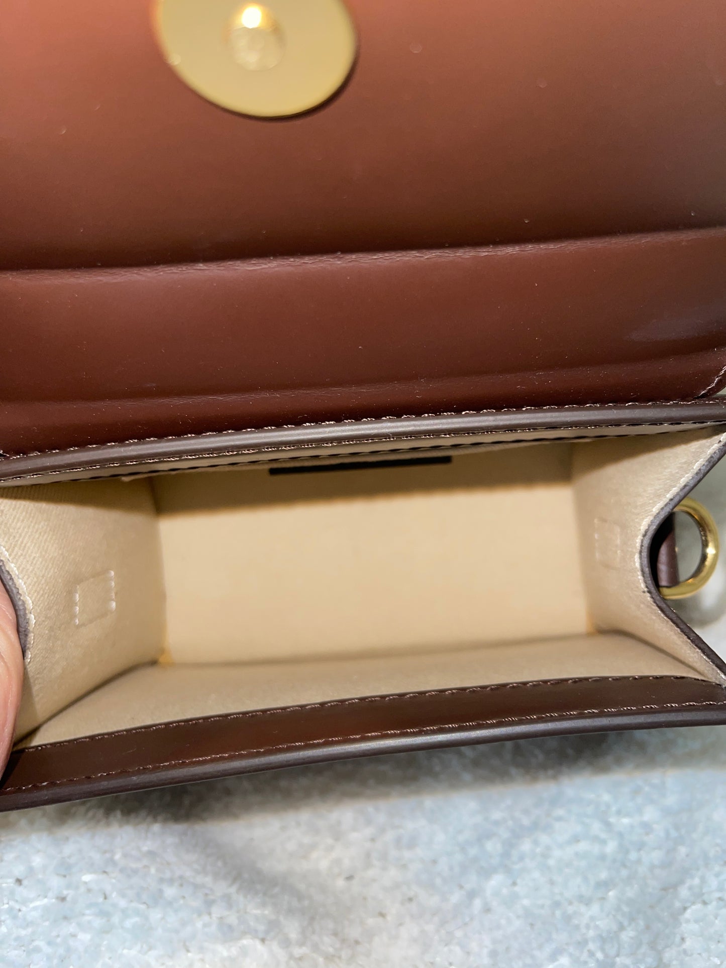 JACQUEMUS BROWN SMALL CROSSBODY