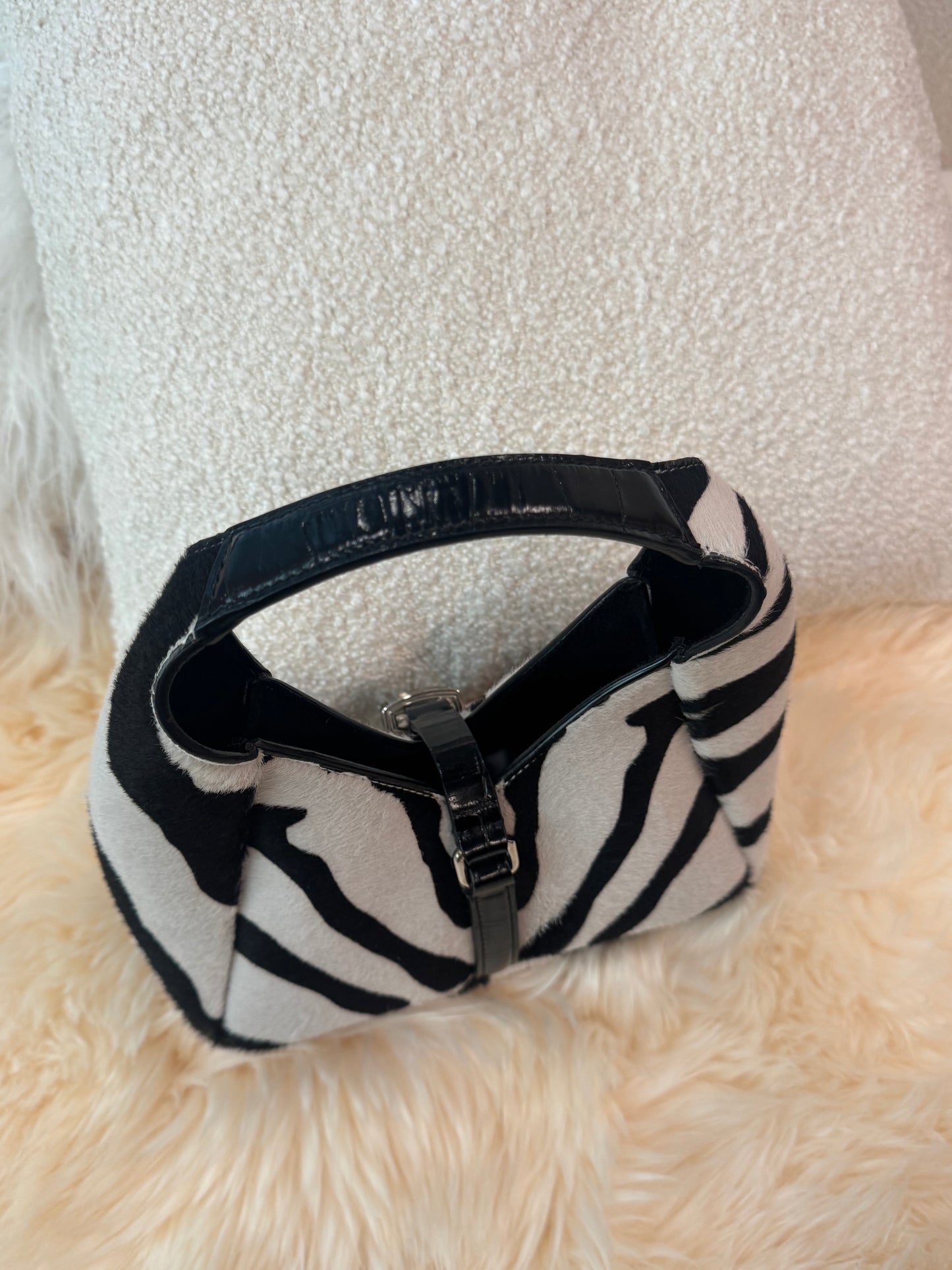 GIVENCHY SPECIAL EDITION ZEBRA PRINT TOP HANDLE BAG