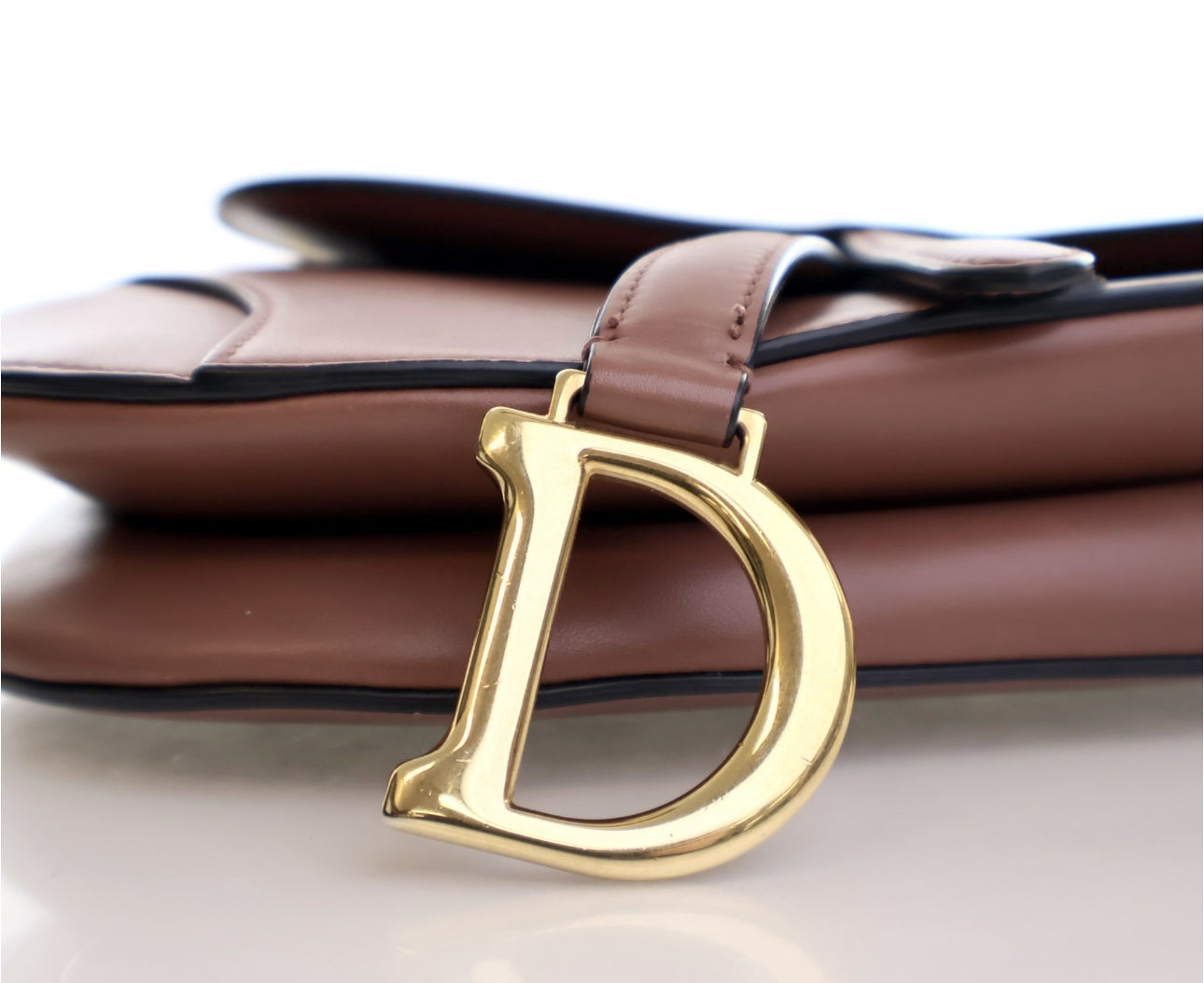 DIOR MINI CALFSKIN SADDLEBAG WITH STRAP