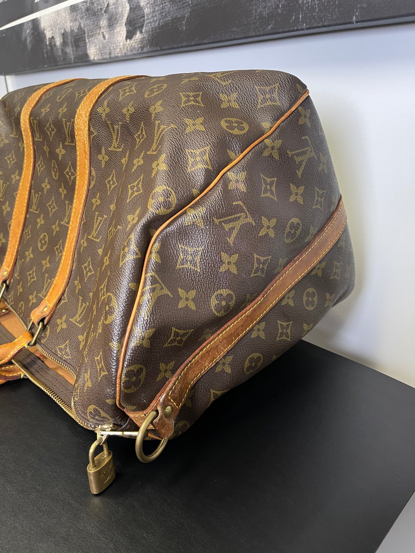 VINTAGE KEEPALL 50 BANDO WITH STRAP