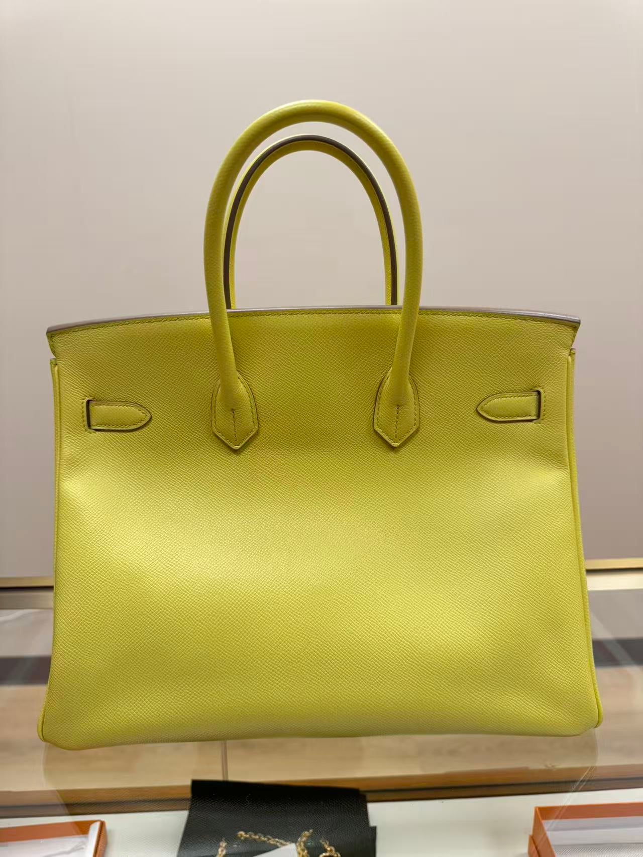 Hermes Jaune De Naple Birkin 35