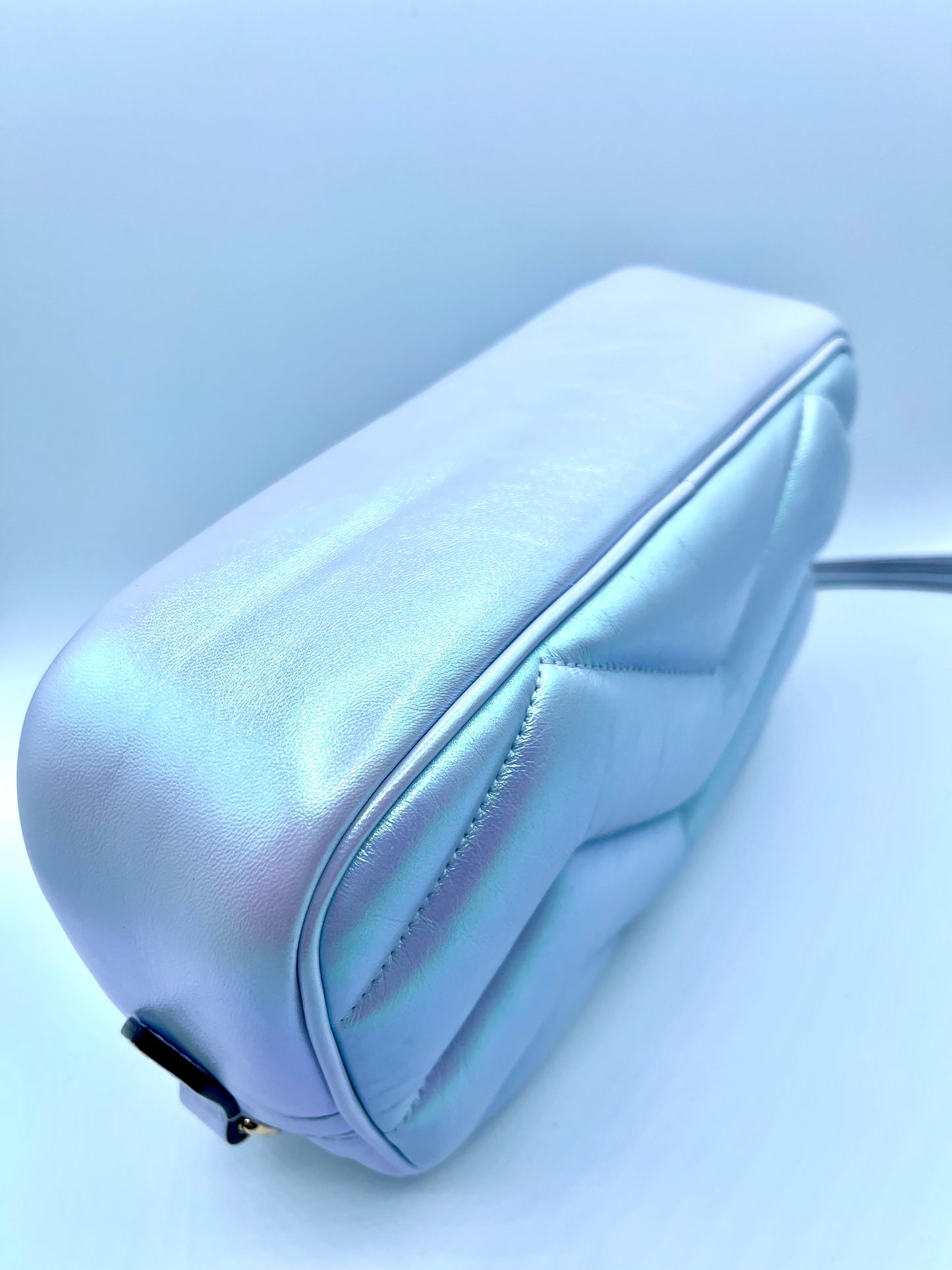 IRIDESCENT GUCCI CAMERA BAG CROSSBODY WITH DUST BAG