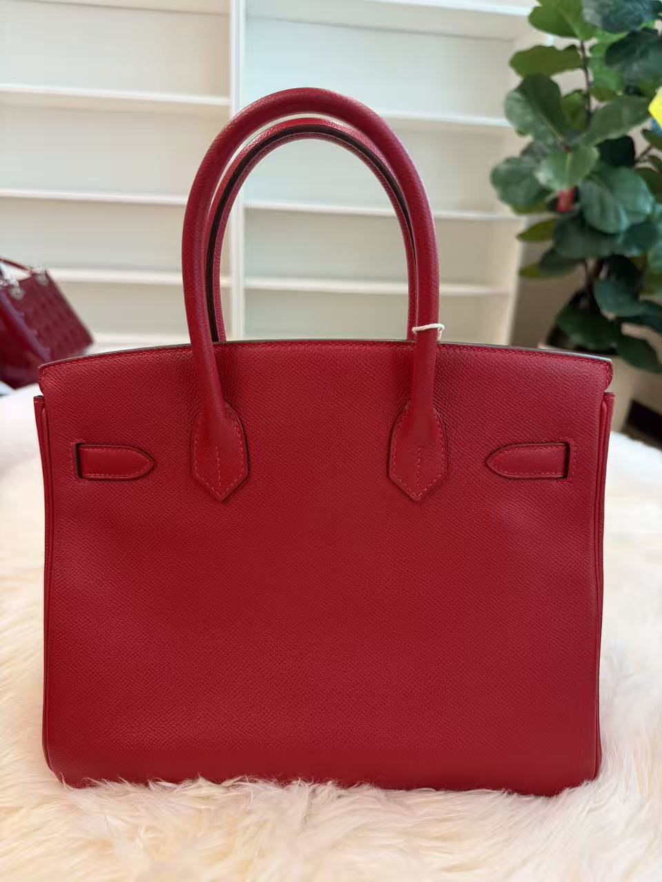 HERMÈS BIRKIN 30 ROUGE CASAQUE EP LEATHER