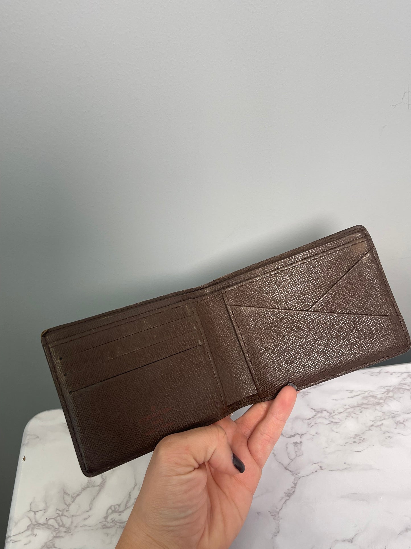 LOUIS VUITTON BI FOLD DAMIER EBENE WALLET