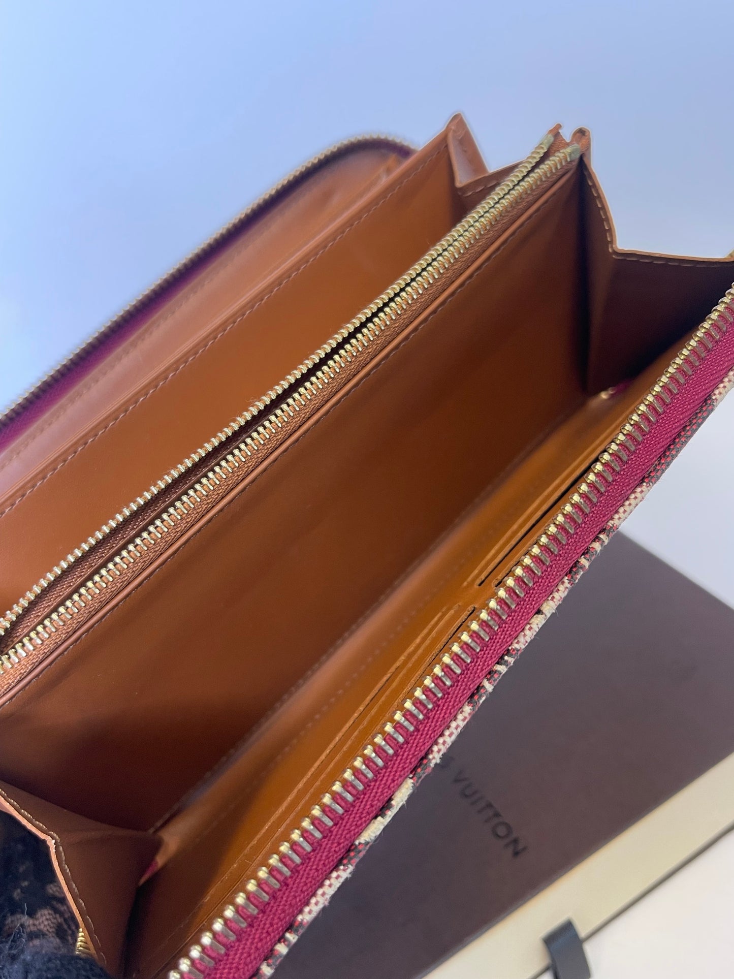 LOUIS VUITTON 1854 JACQUARD COLLECTION ZIPPY WALLET