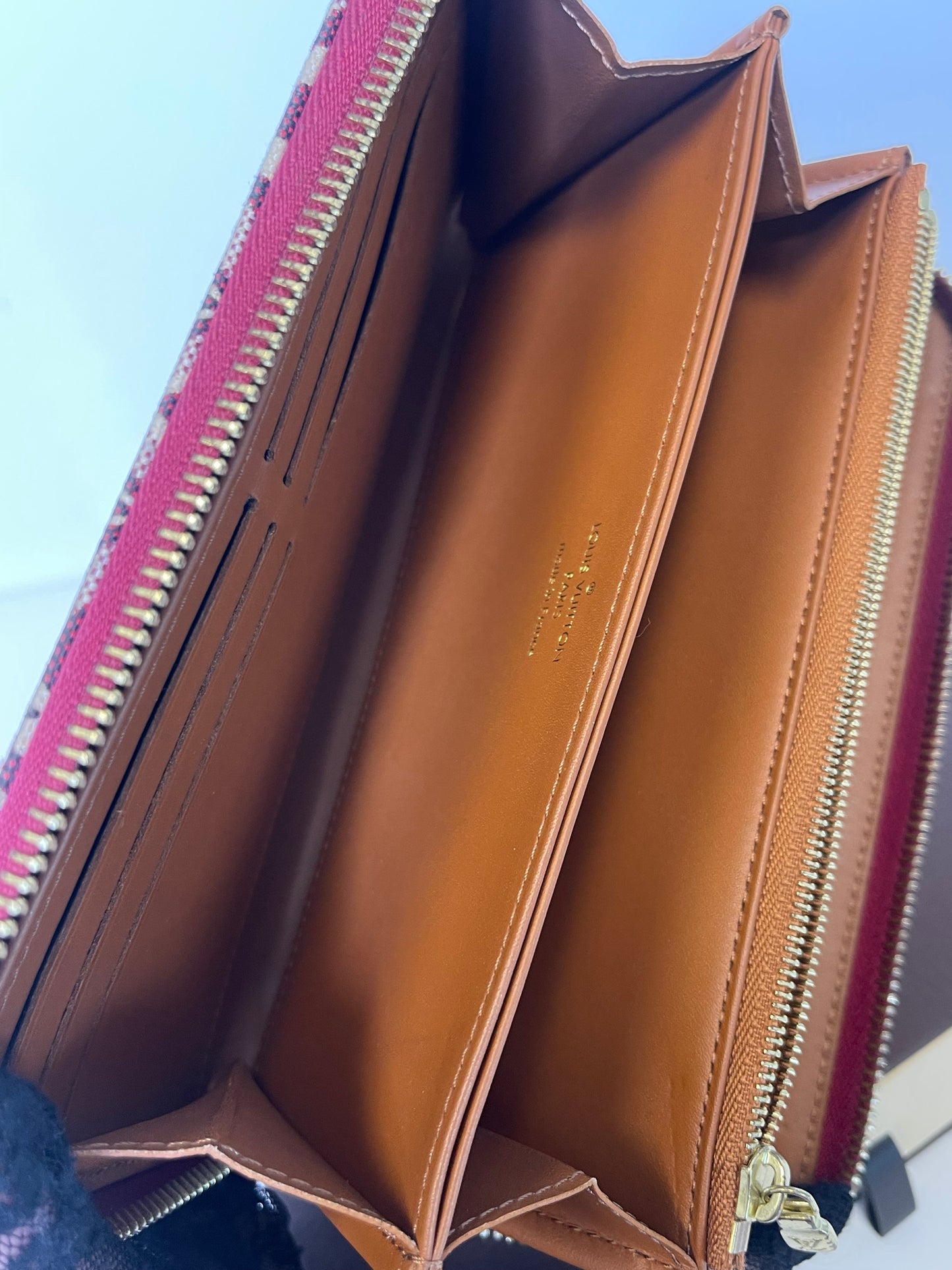 LOUIS VUITTON 1854 JACQUARD COLLECTION ZIPPY WALLET