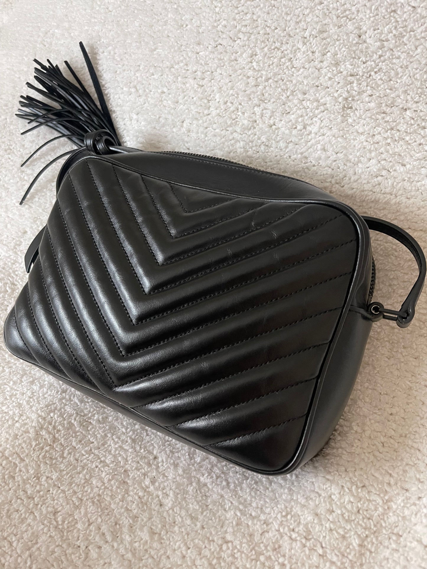 YSL CAMERA BAG BLACK HARDWARE