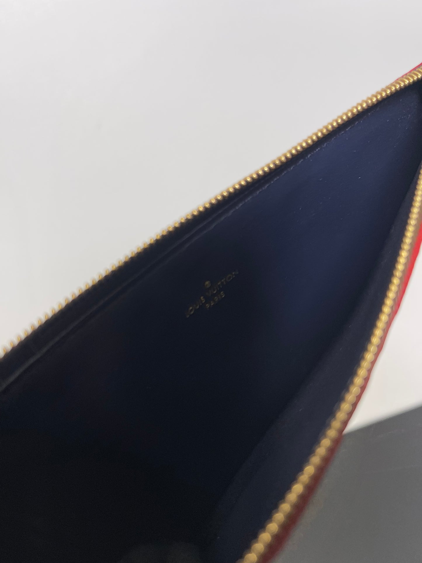 LOUIS VUITTON FELICIE INSERTS NAVY BLUE AND RED